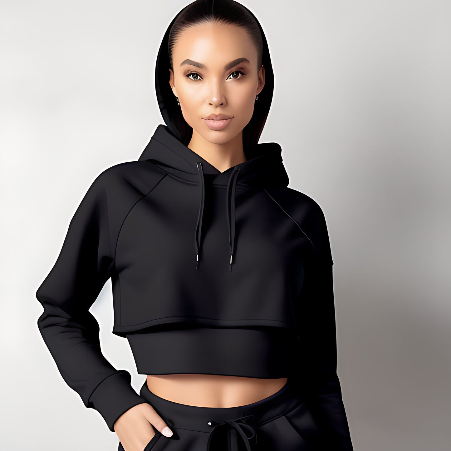 OG-Classic Womans Crop Top Hoodie