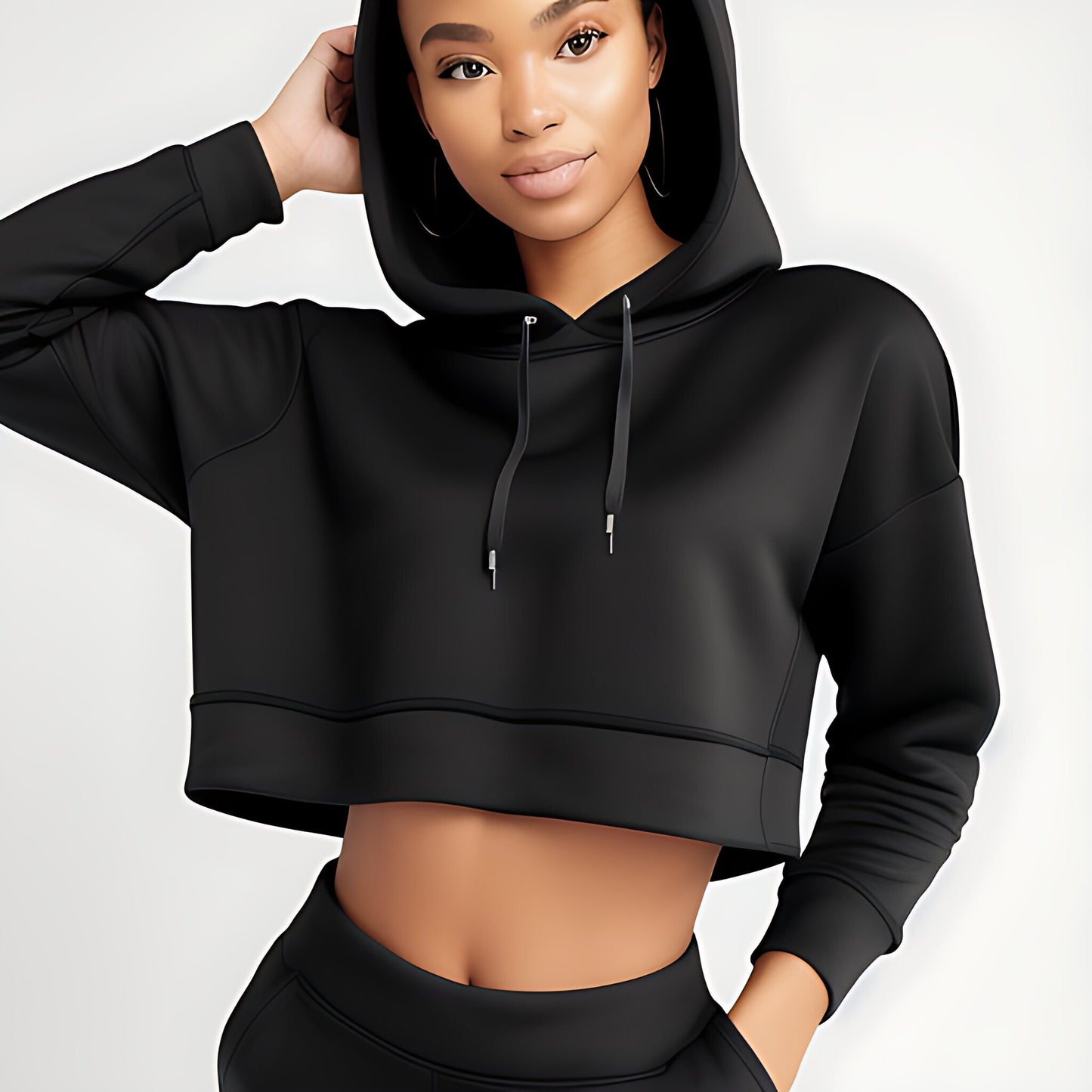 OG-Classic Womans Crop Top Hoodie